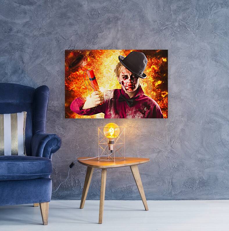 Explosive Terror. The wraith of hell fire Reproduction