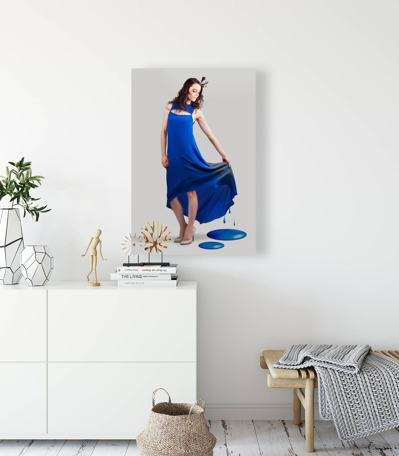 Beauty Portrait Depicting The Color Of Fashion Reproduction