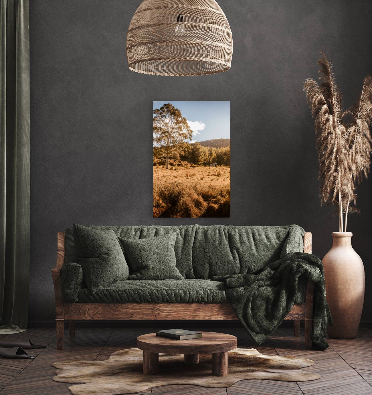 Scene from the outback Reproduction