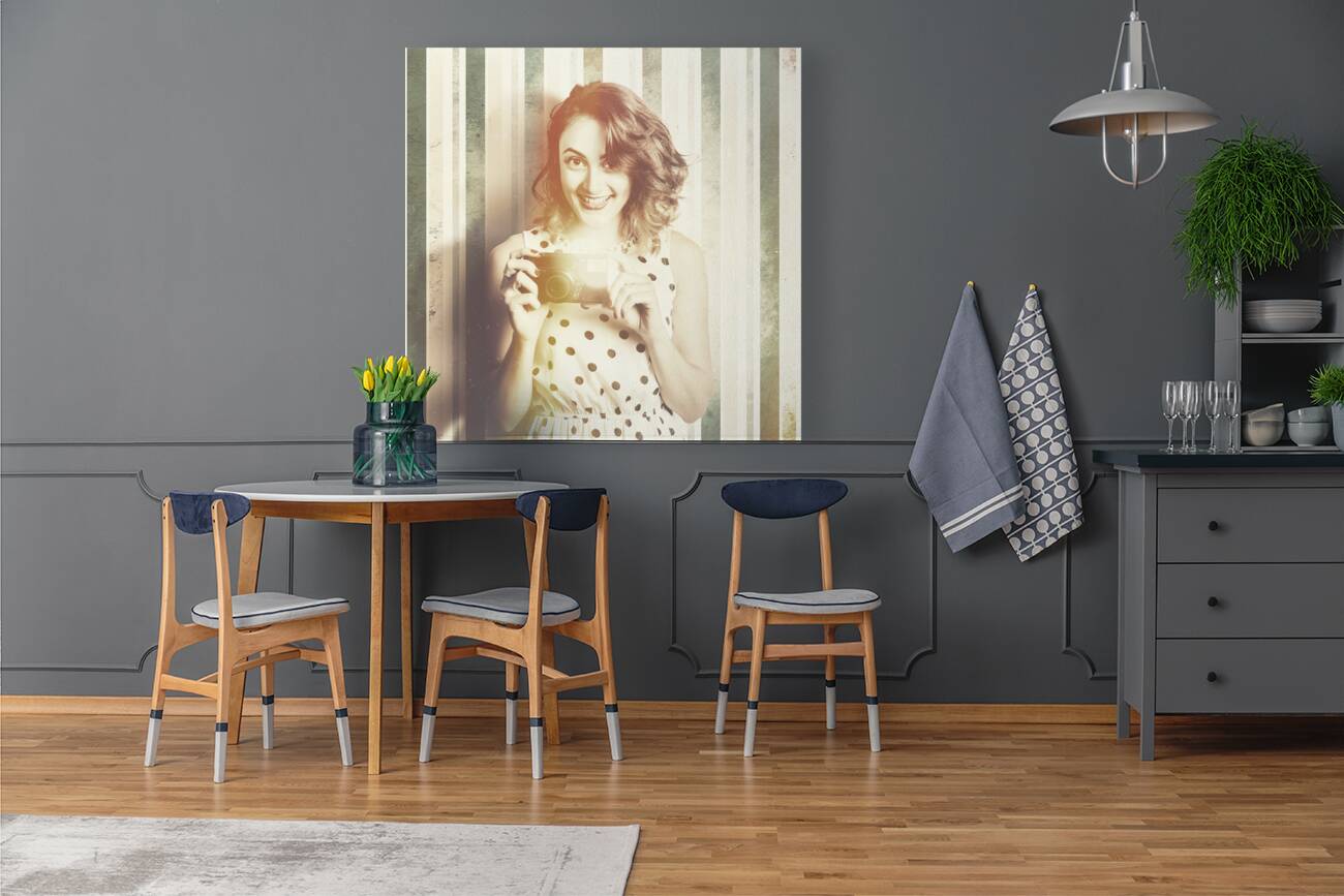 Female pinup photographer Reproduction