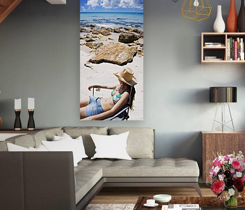 Beach Woman Reproduction