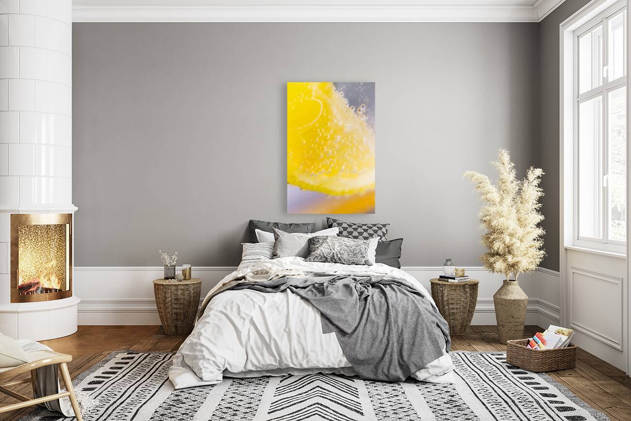 Macro lemonade bubbles Reproduction