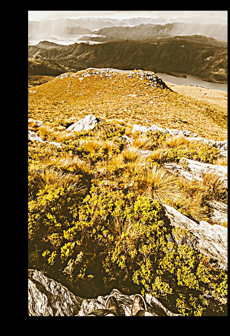 Rustic mountain terrain Reproduction