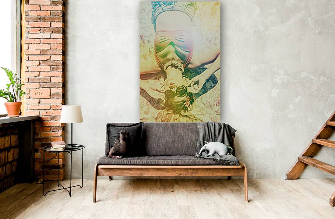 Retro pin-up pool party Reproduction