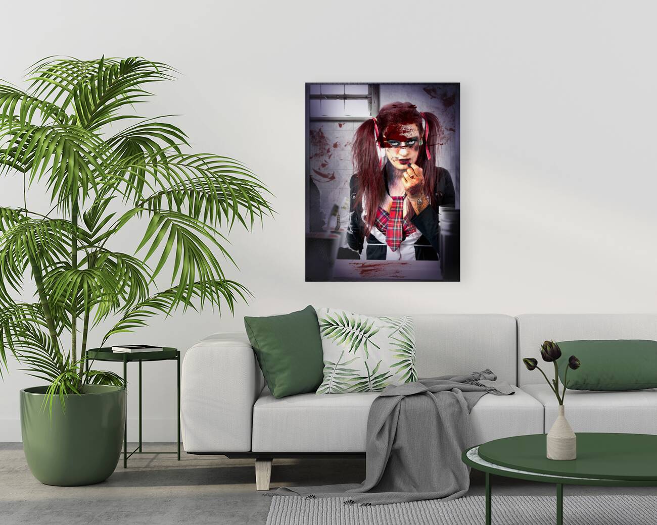 Killer school girl in a murder cover up Reproduction