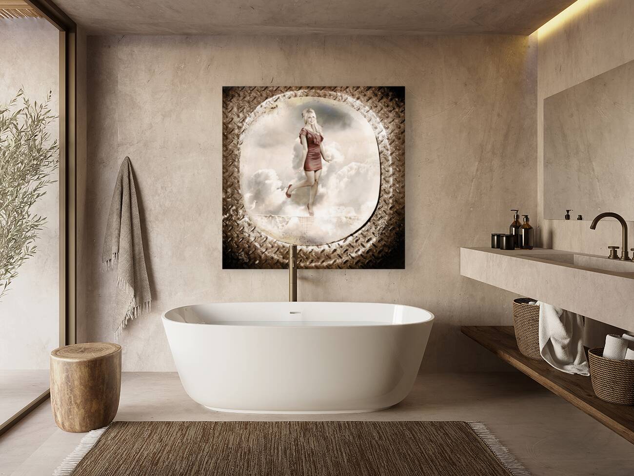 Forties and fifties military pinup poster girl Reproduction