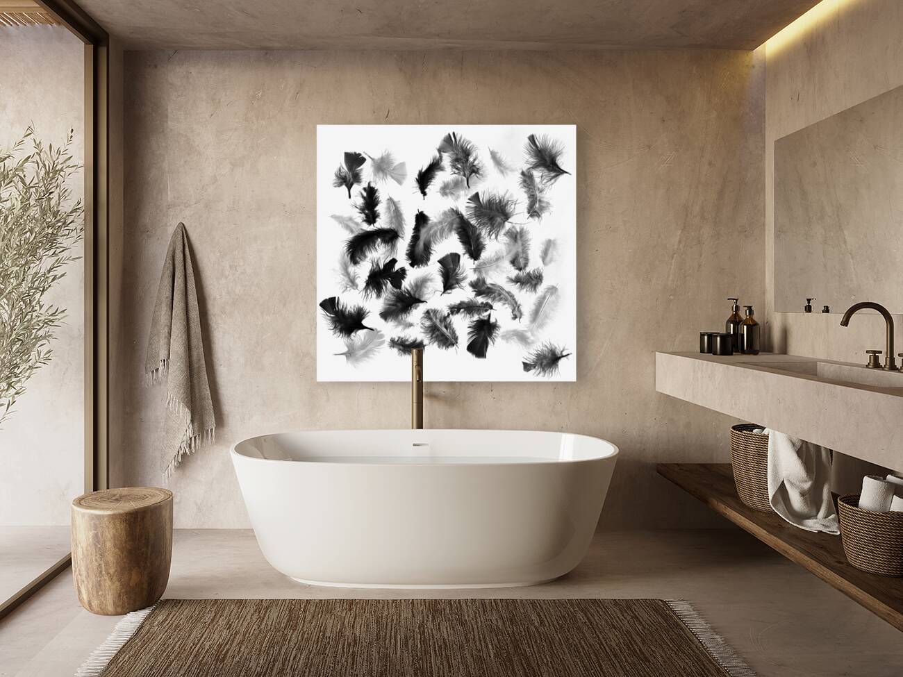 Flock in feather Reproduction