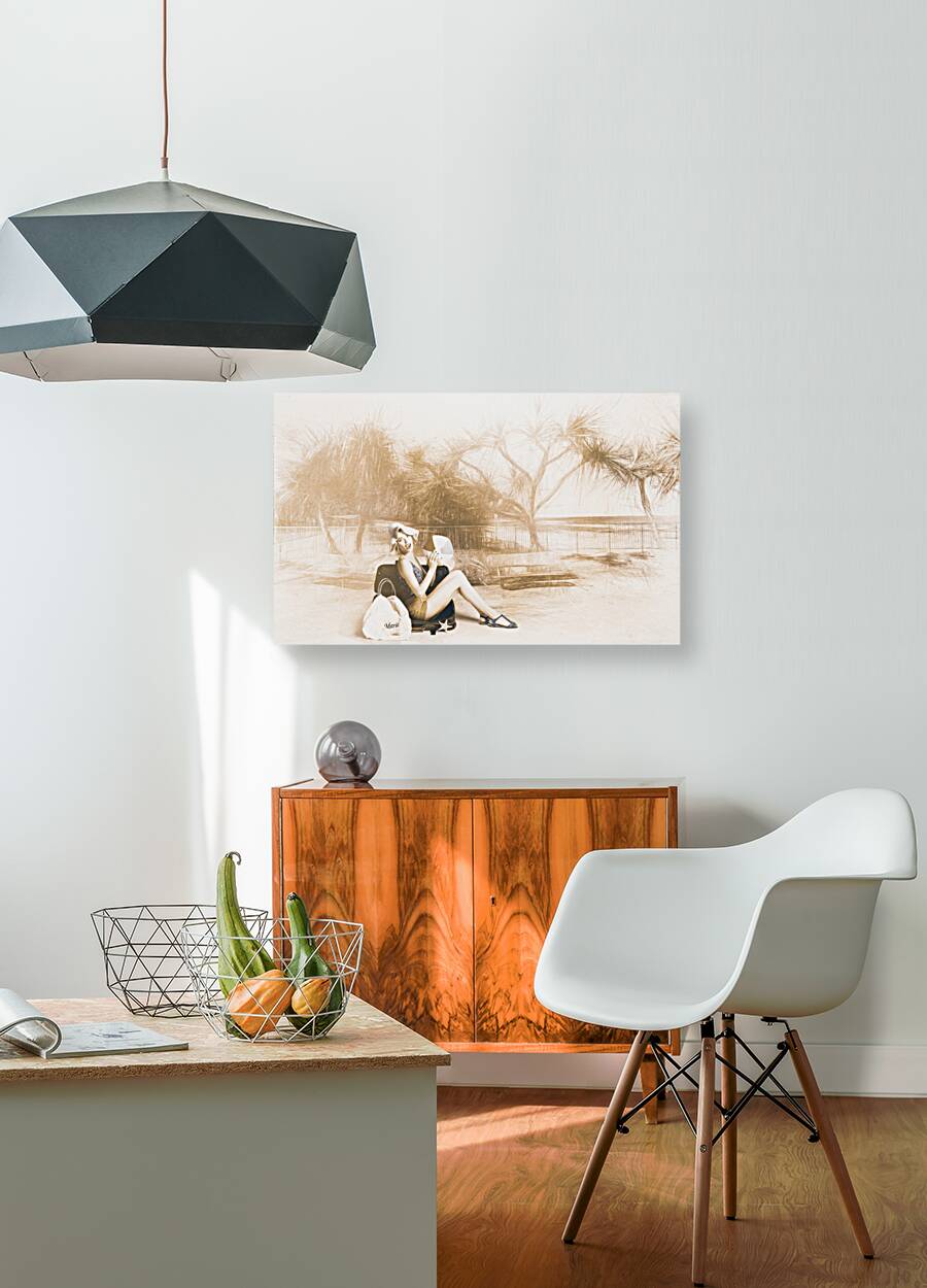 Fine art beach pinup Reproduction