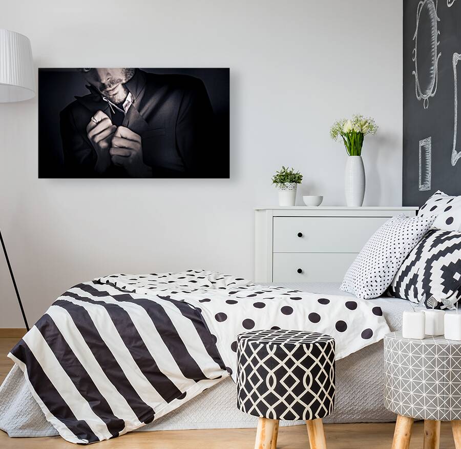 Stylish man wearing mens fashion accessories  Reproduction