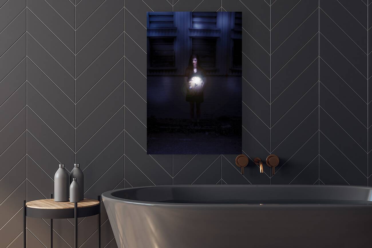 Woman Clock Nighttime Reproduction