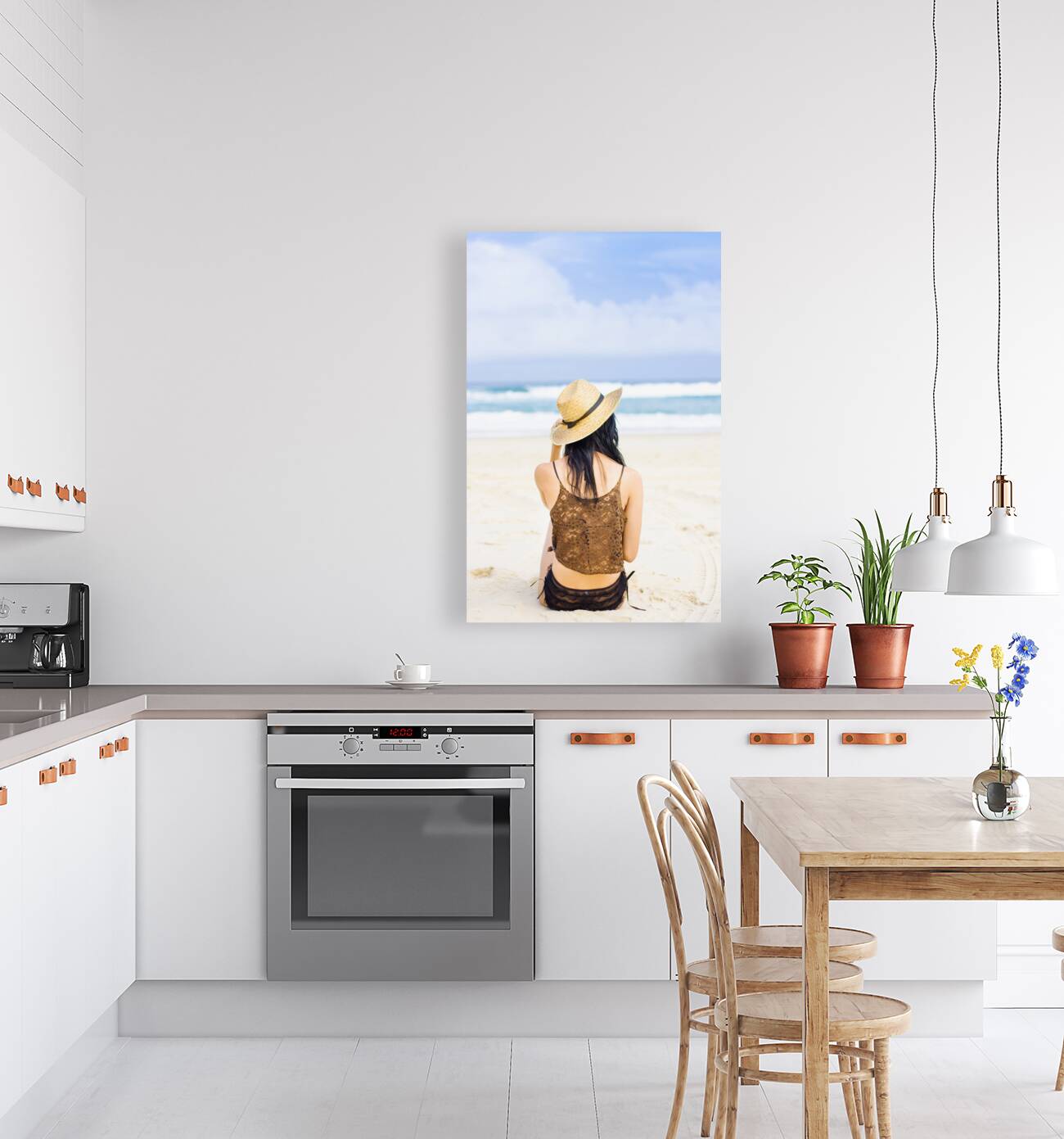 Gazing Out At The Ocean Reproduction