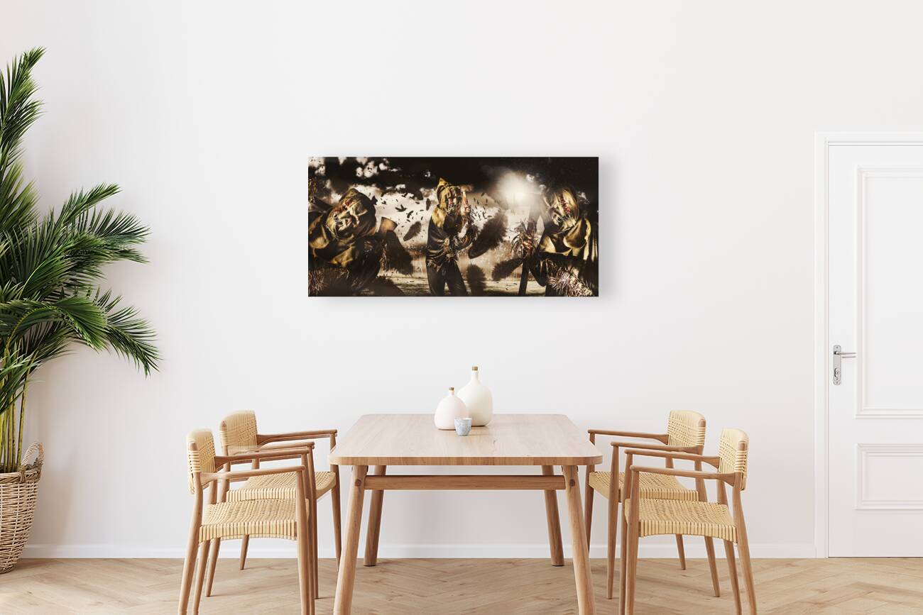 A crow left of the murder Reproduction