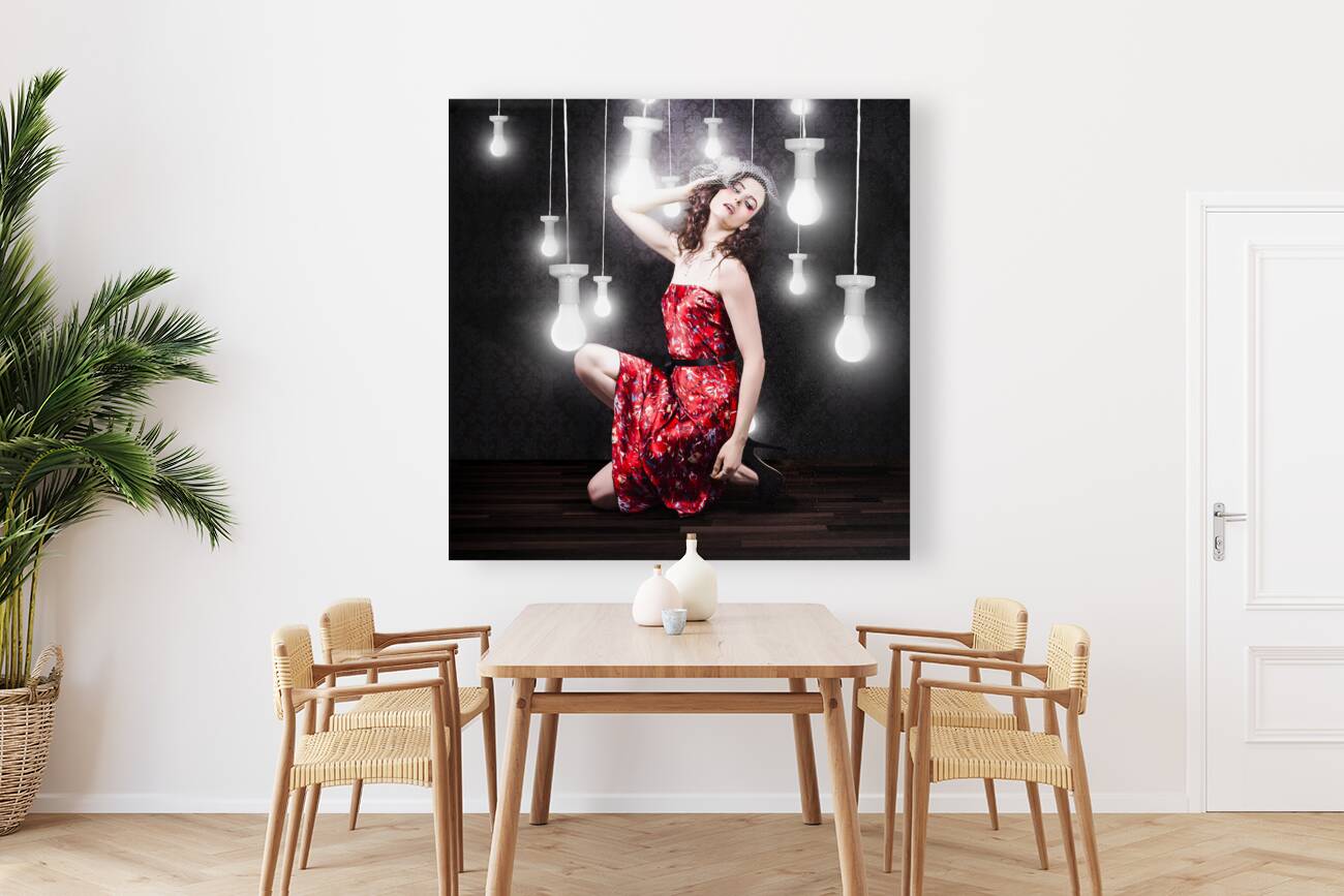 Beautiful Vogue Style Woman. Fashion Art Portrait Reproduction