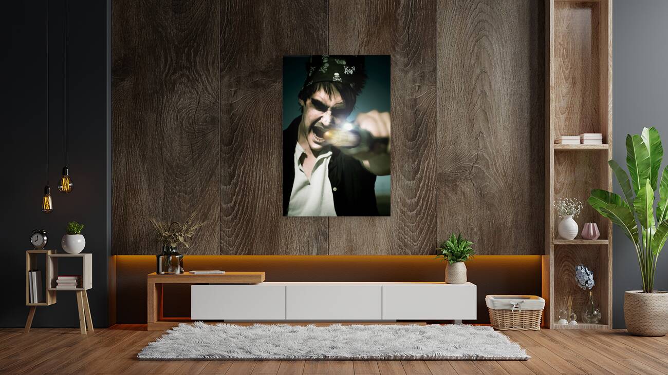 Man With Gun Reproduction