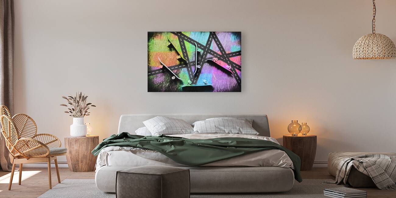 Retro skaters parade Reproduction