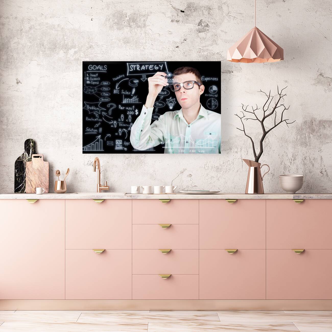 Success in planning a smart business strategy Reproduction