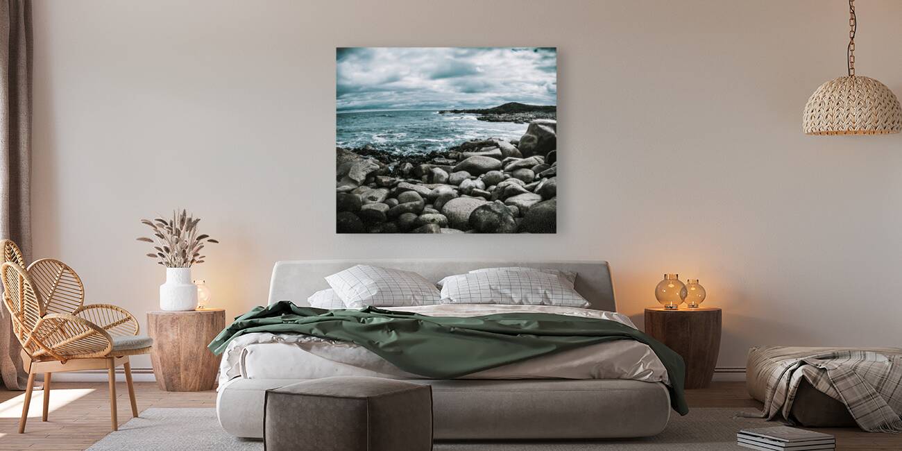 Atmosphere in a looming sea storm Reproduction