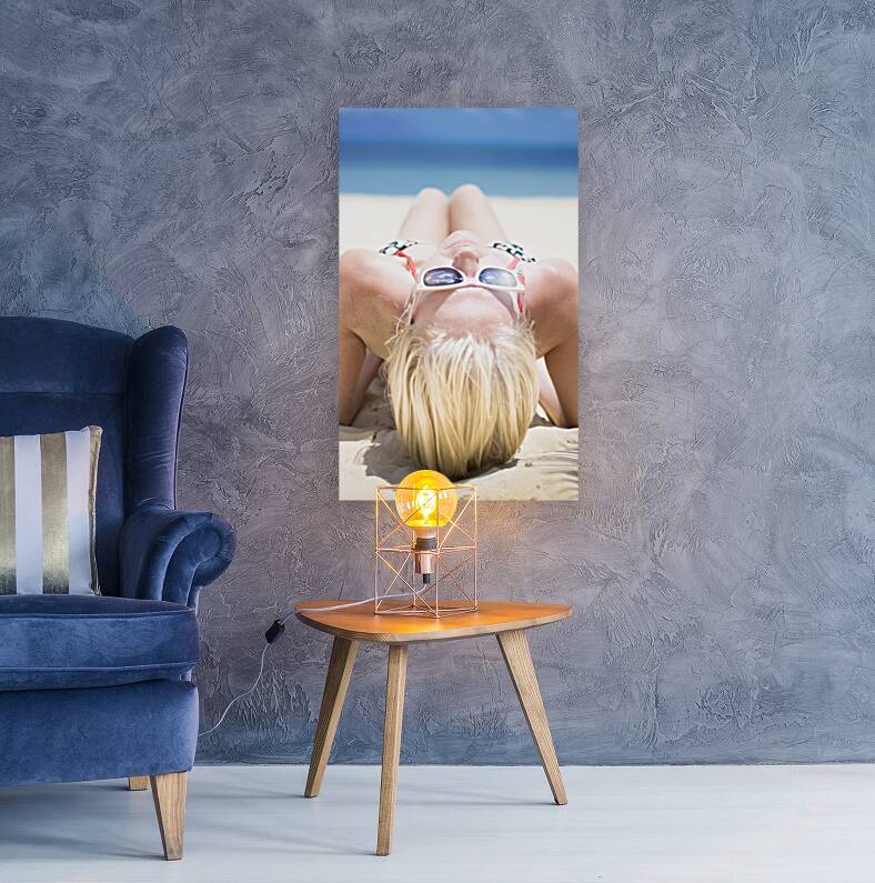 Summer Sun Beach Bather Reproduction