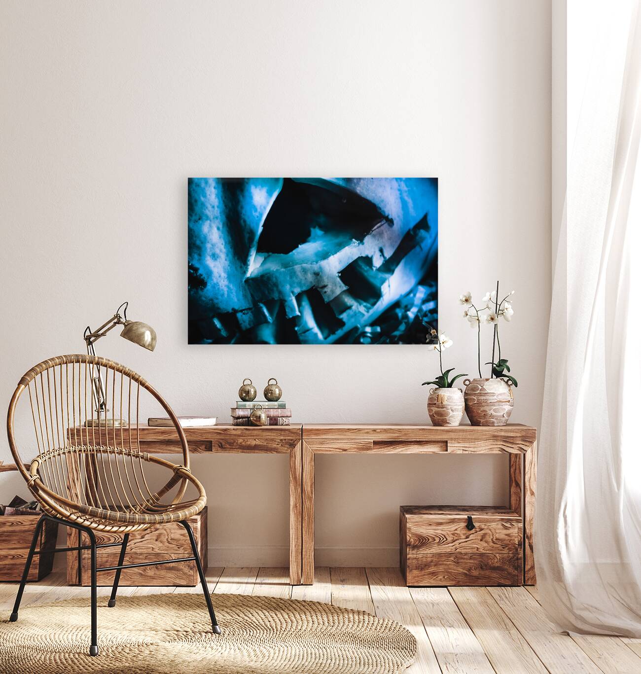 Scary Jack-o-lantern pumpkin detail Reproduction