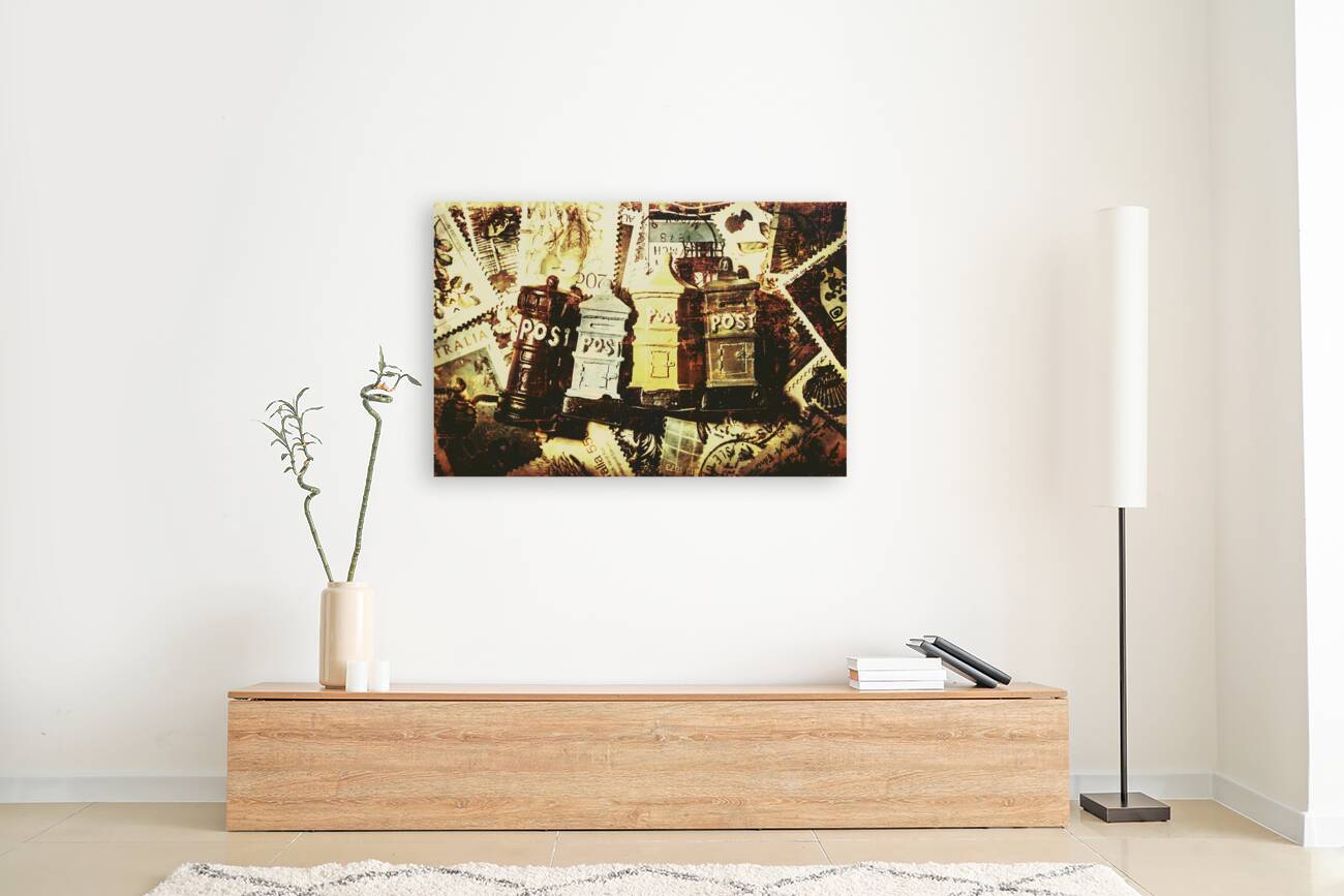 The vintage postage card Reproduction