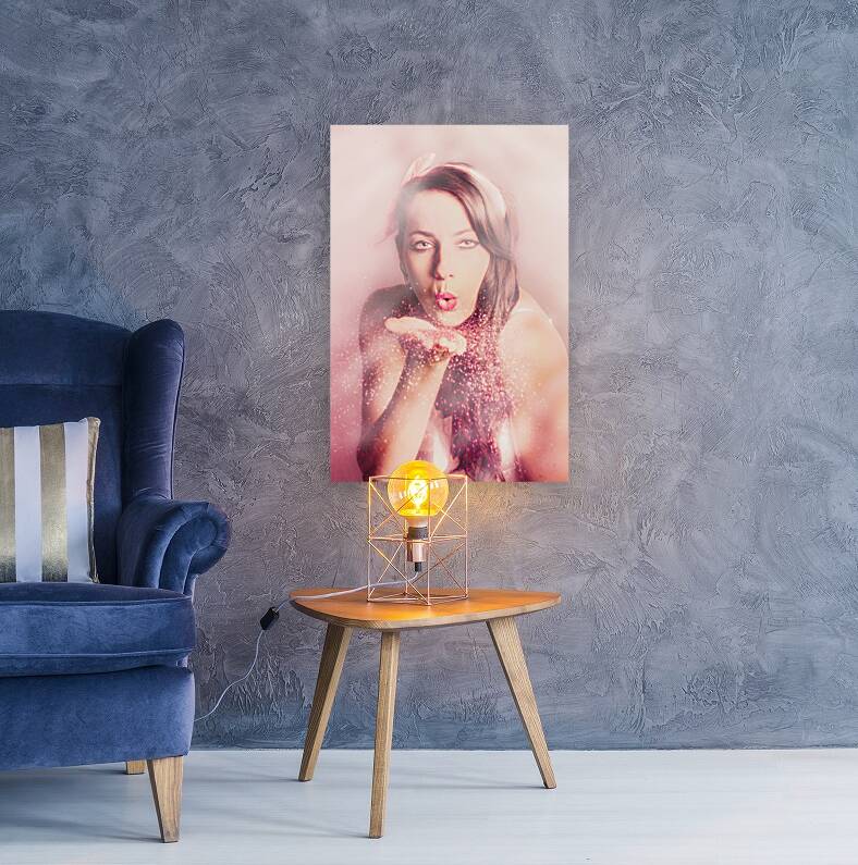 Manifest with love pinup Reproduction