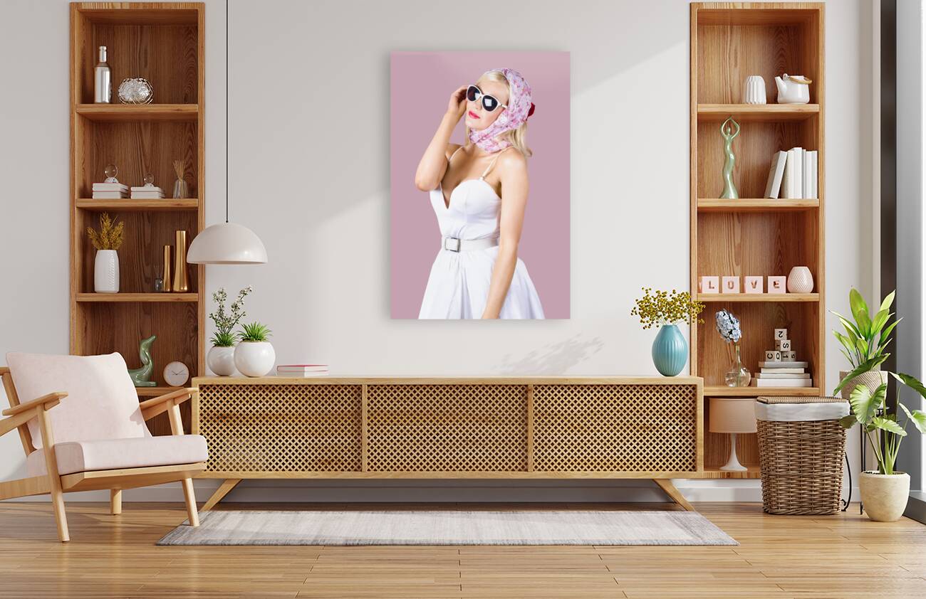 Classic fifties pinup woman Reproduction