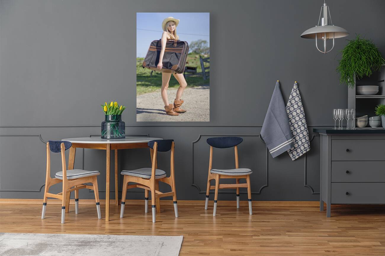 Green Countryside Vacation Reproduction