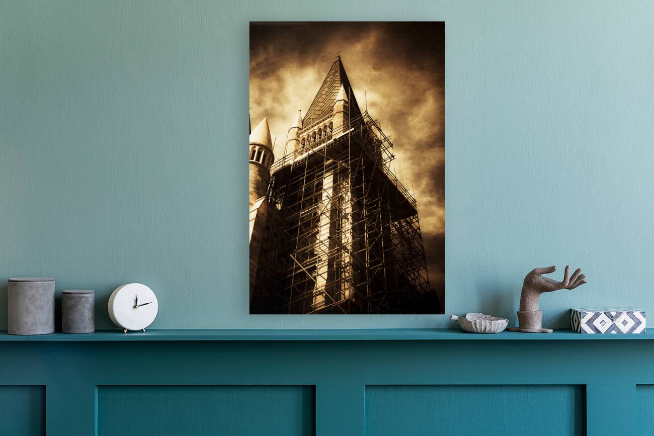 Vintage Church Column Construction Reproduction