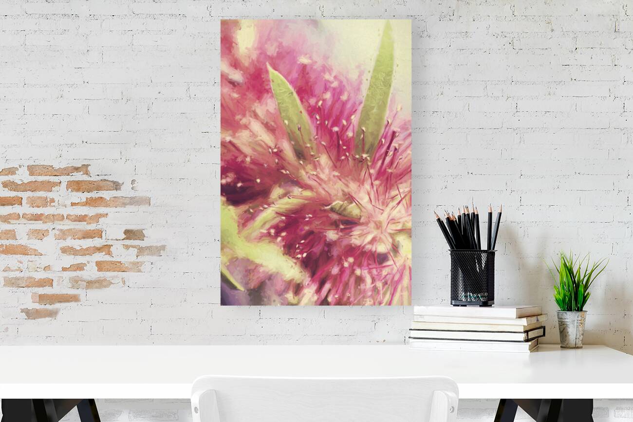 Bottle Brush flower species digital painting Reproduction