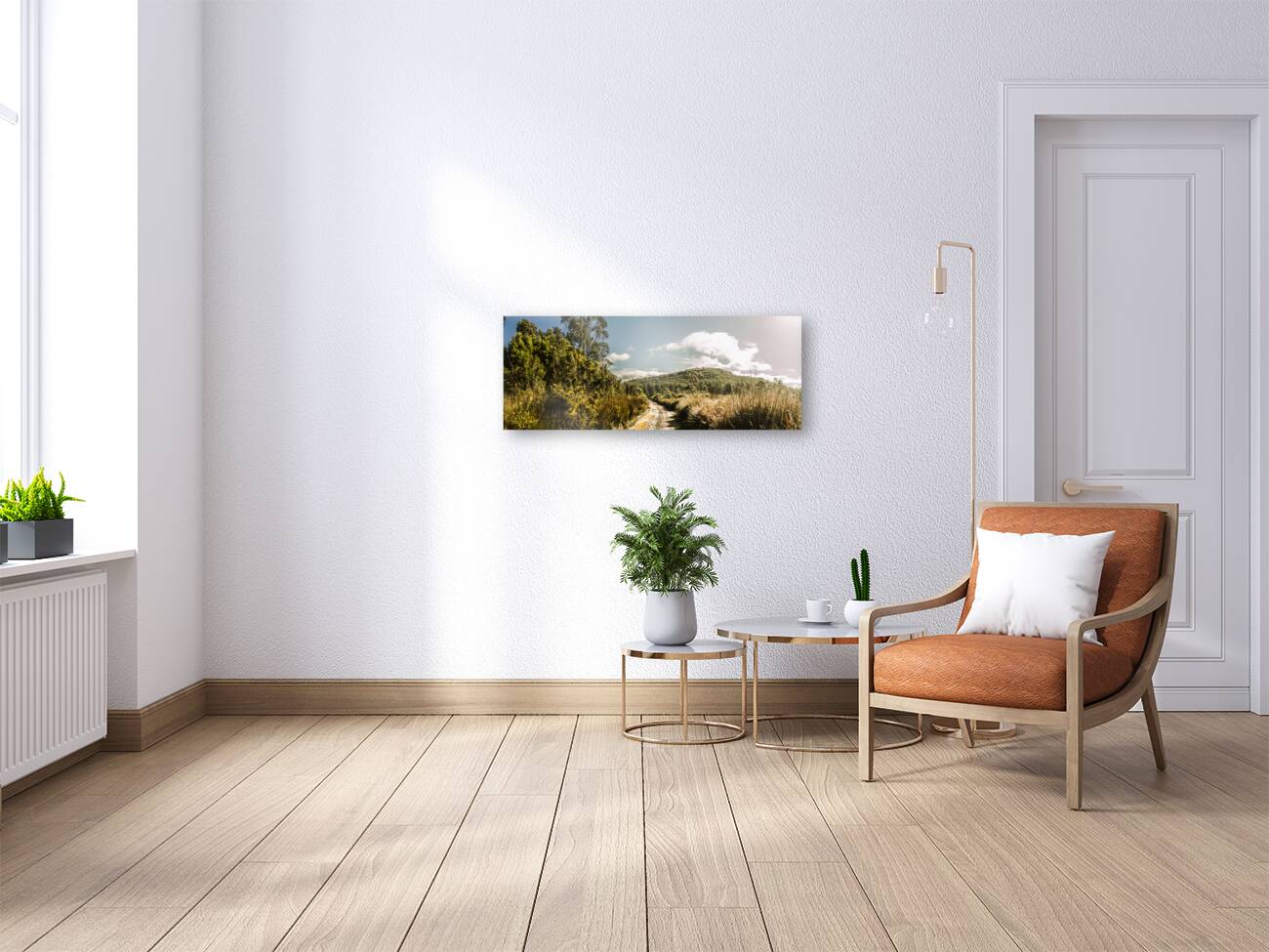 Outback country road panorama Reproduction