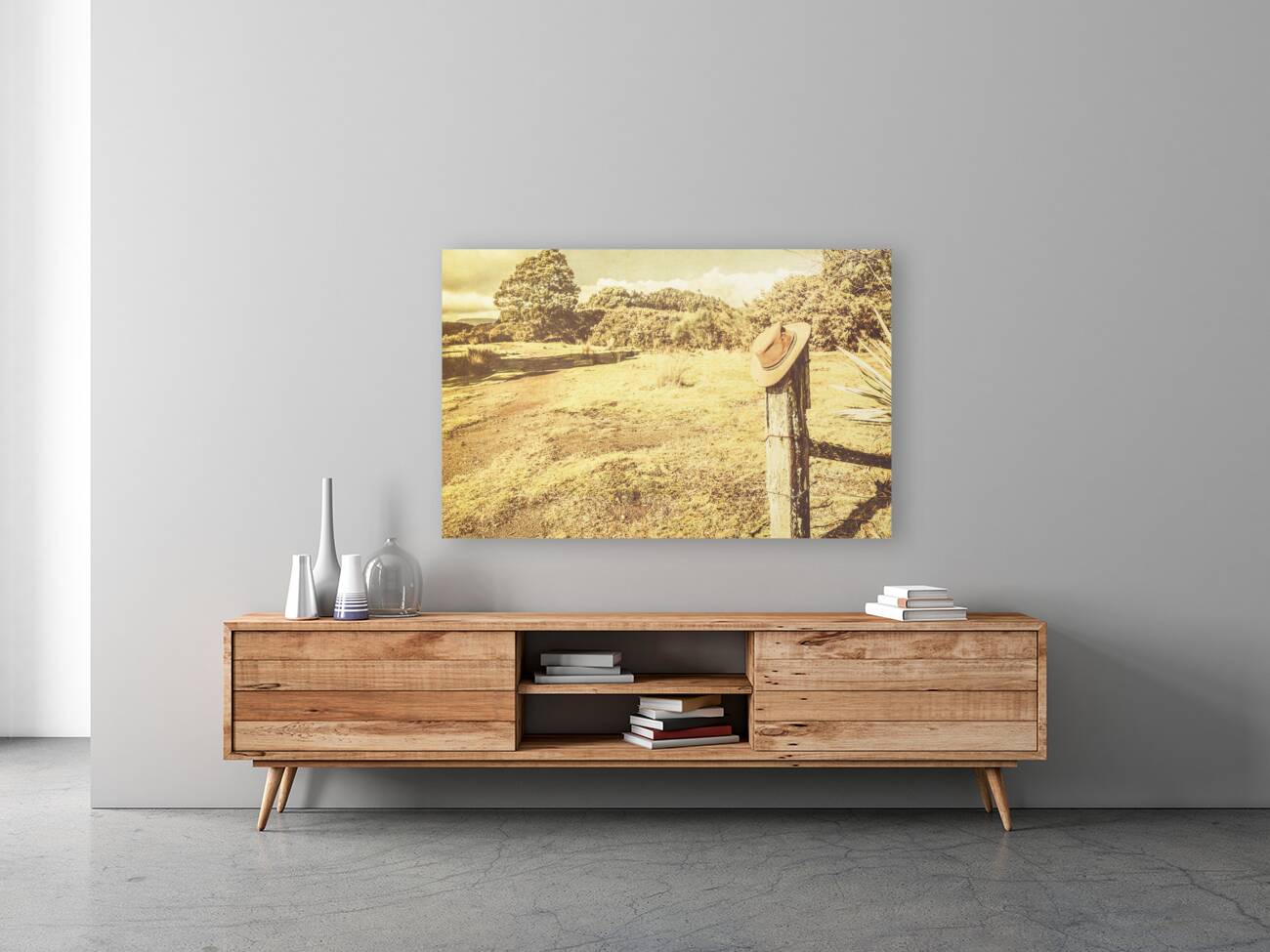 Old farming landscape Reproduction