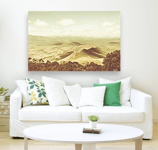 Pastel tone mountains Reproduction