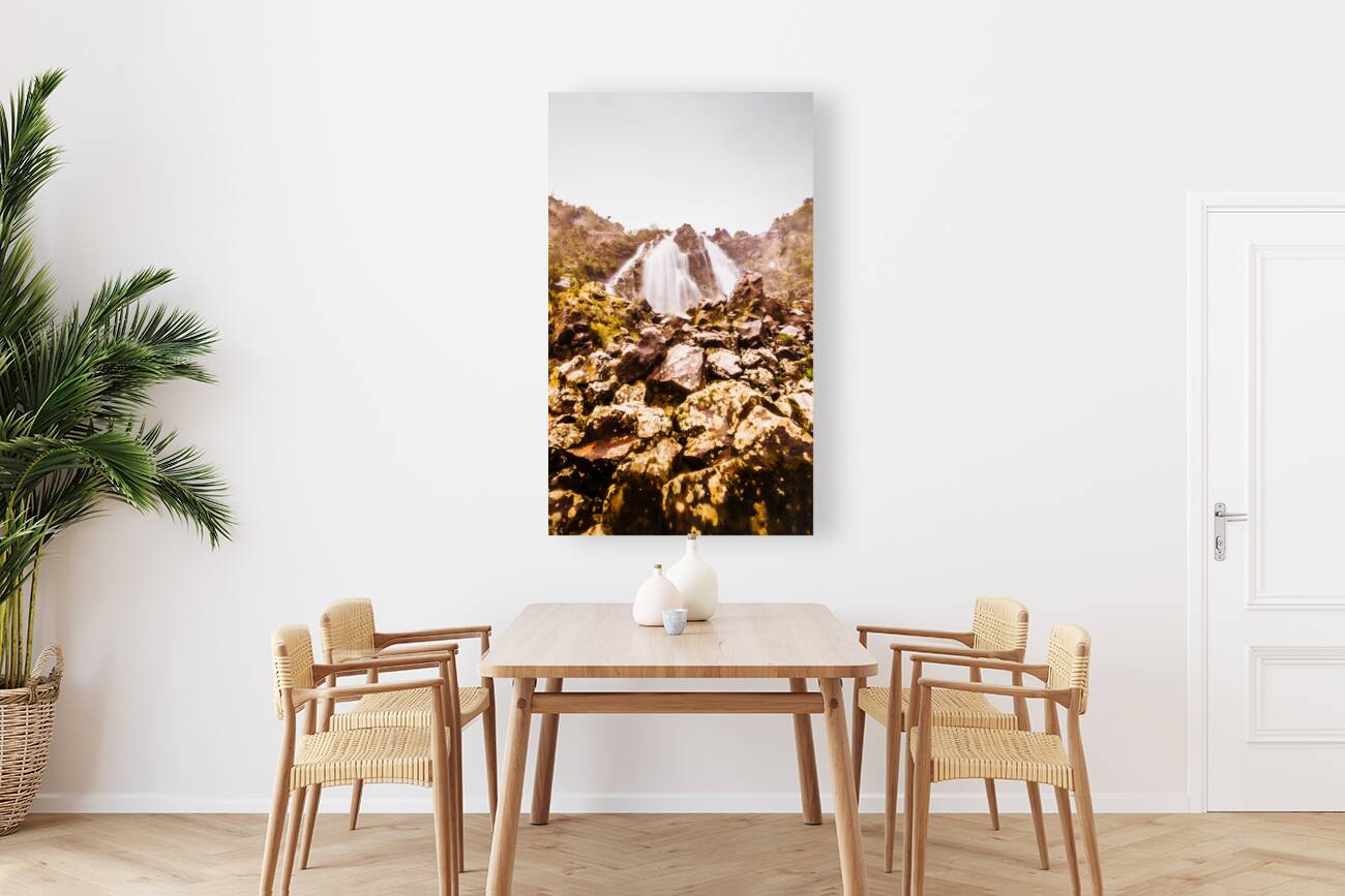 Rocky water wilderness Reproduction