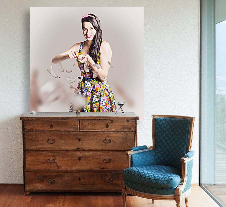 Baking pin up cook Reproduction