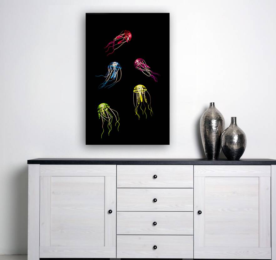In colours of swirling jellyfishes  Reproduction