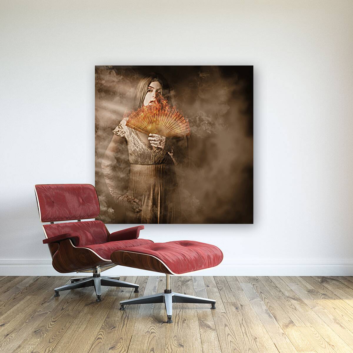 Fantasy fine art portrait. Elegant vampire woman Reproduction