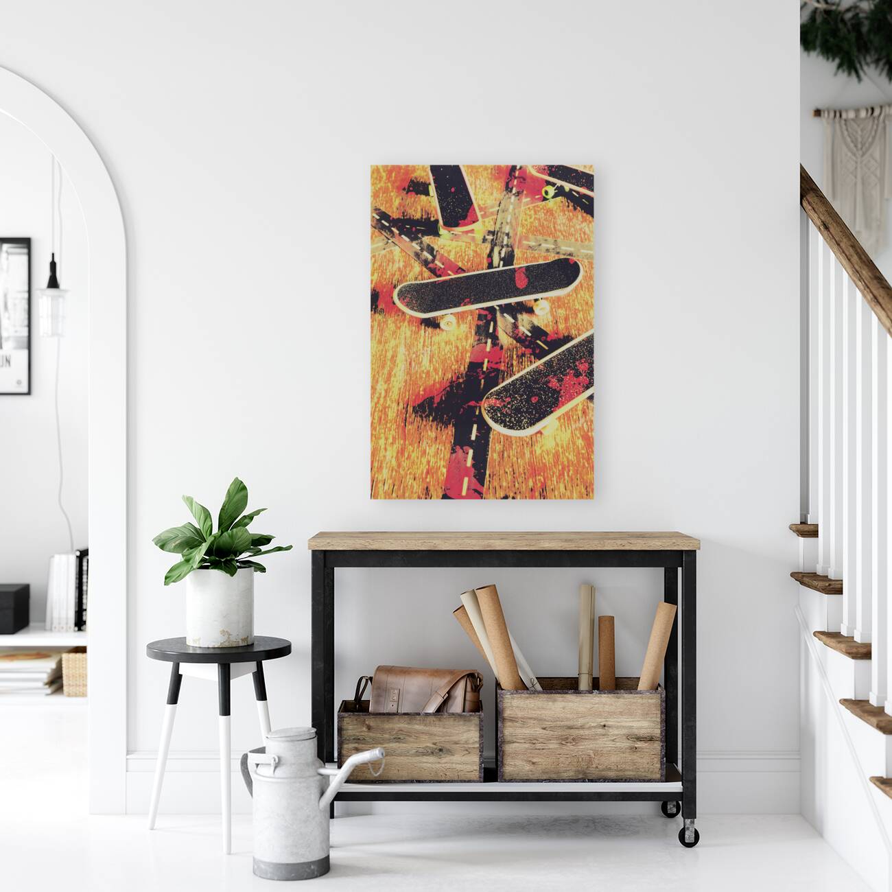 Grunge skate art Reproduction