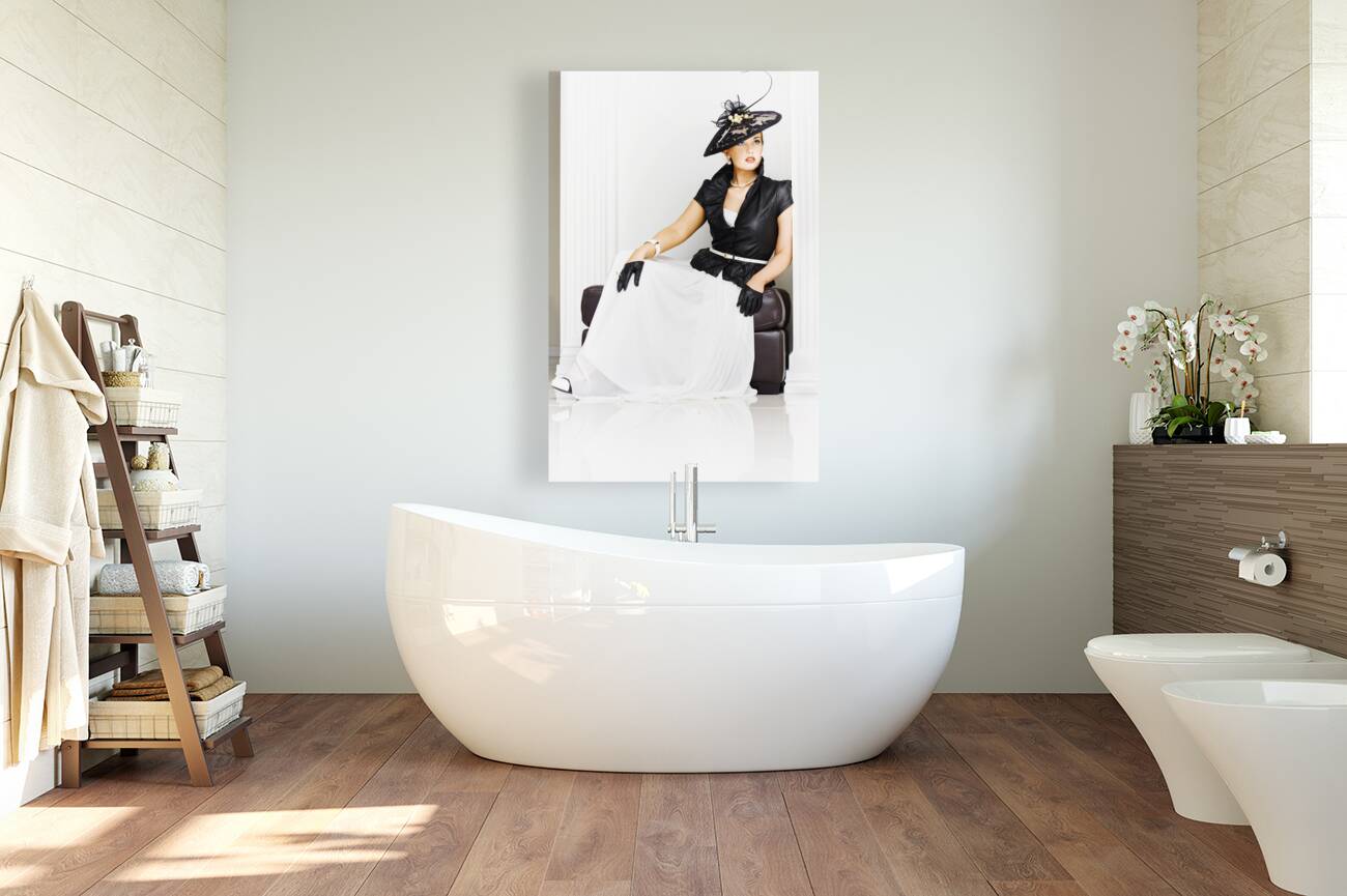 Beautiful Sexy Girl In High Fashion Reproduction