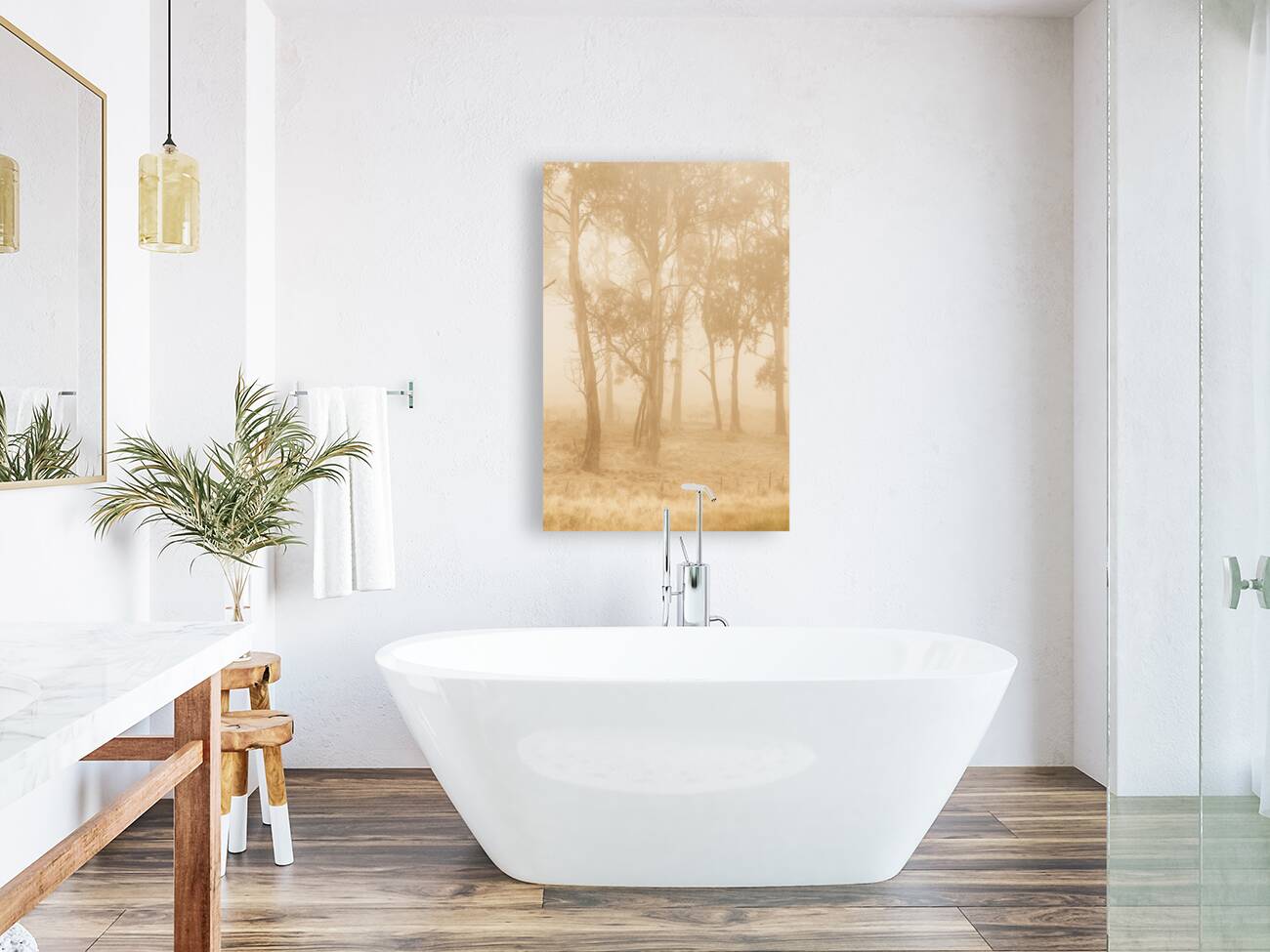 Misty woods Reproduction