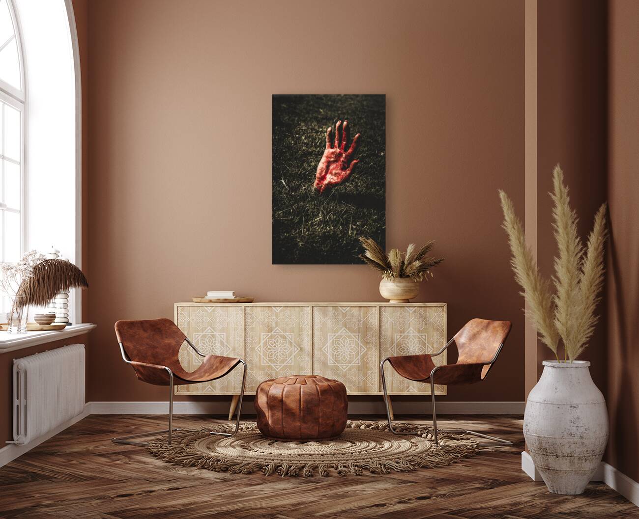 Zombie rising from a shallow grave Reproduction