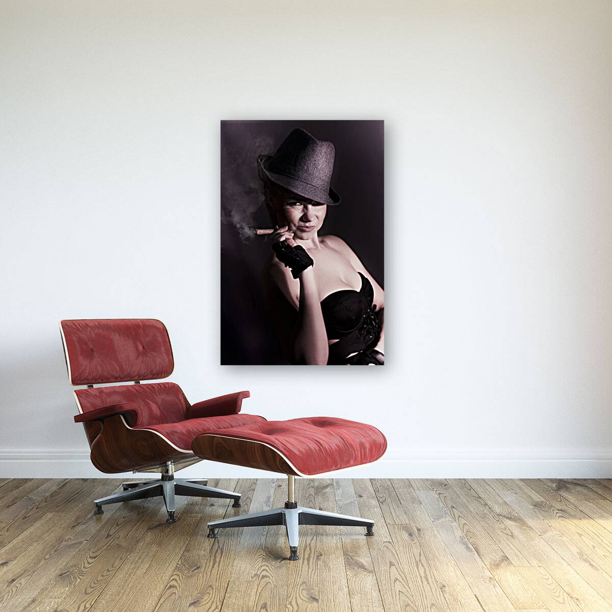 Mysterious underworld woman Reproduction