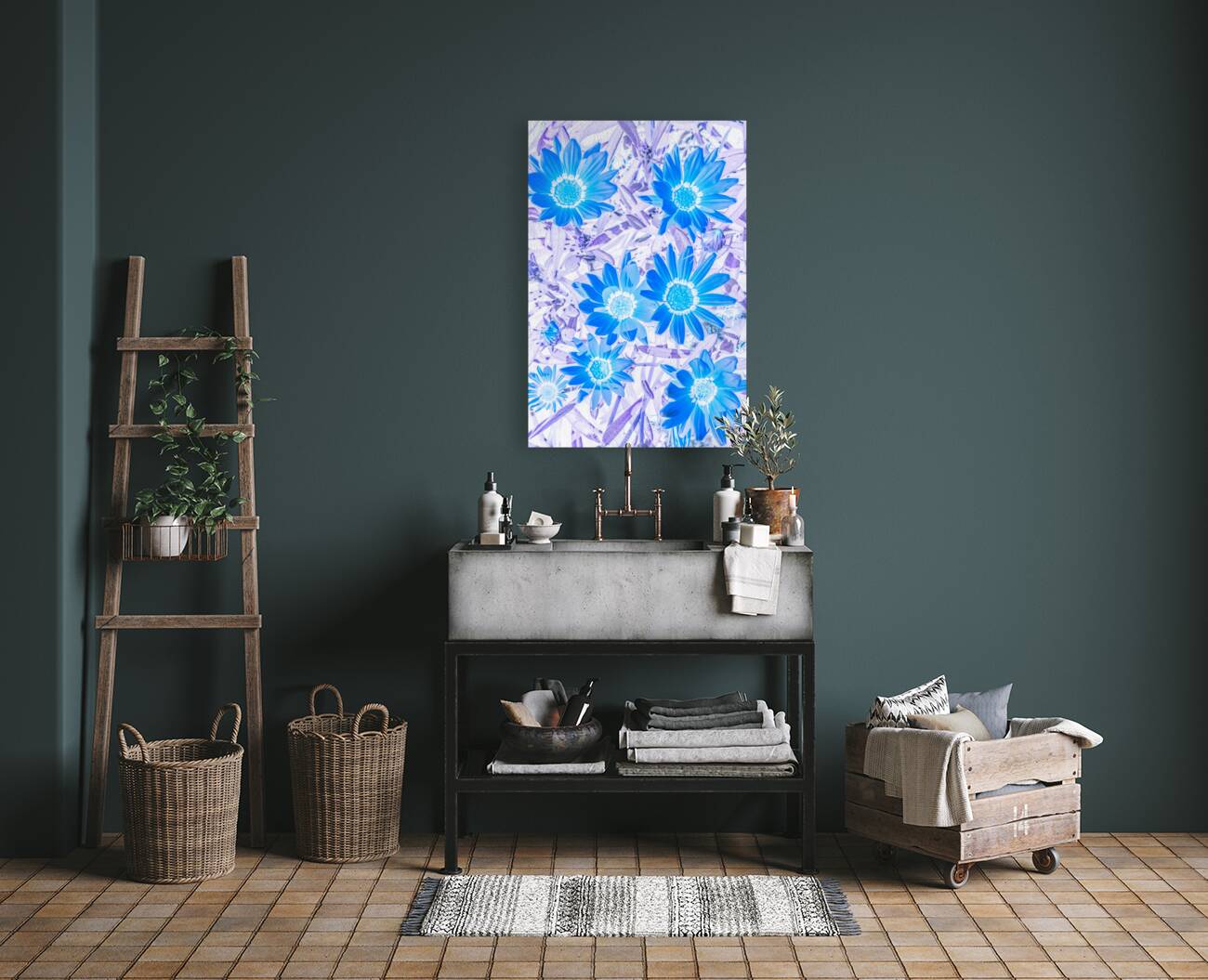 Gazania blue Reproduction