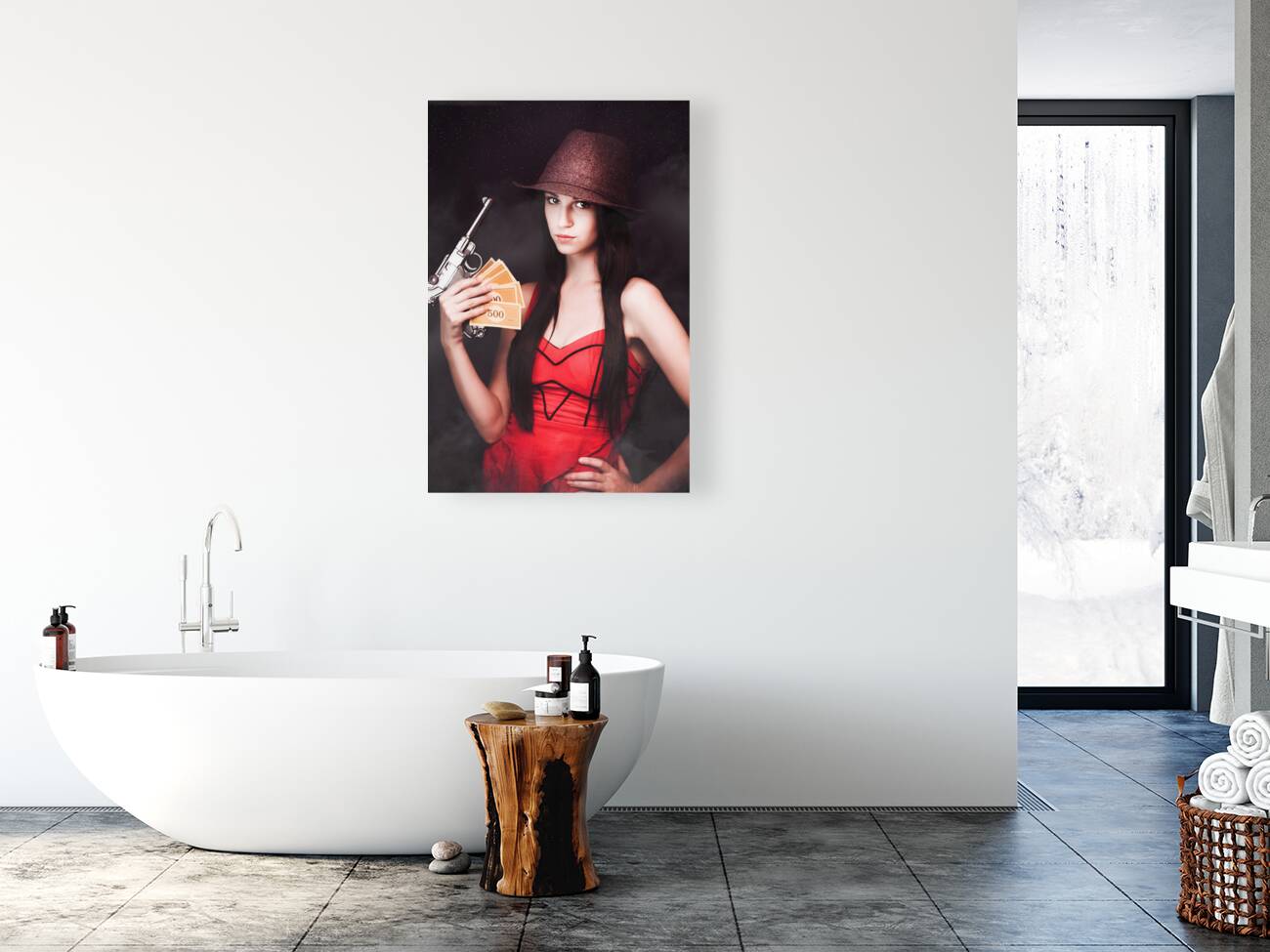 Gangster And Her Gun Reproduction