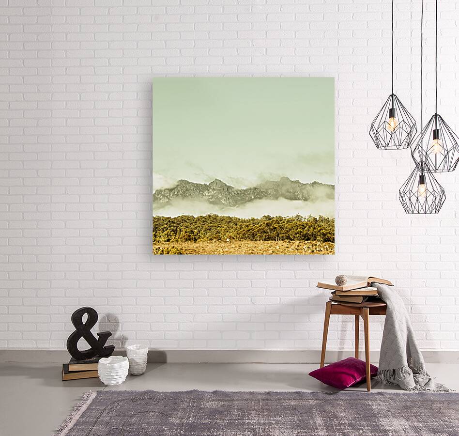 Majestic misty mountains Reproduction