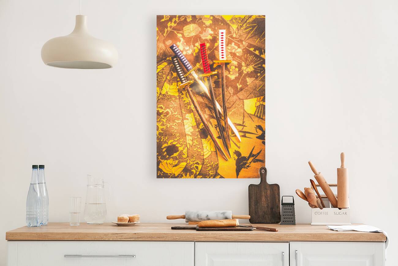 In samurai style Reproduction