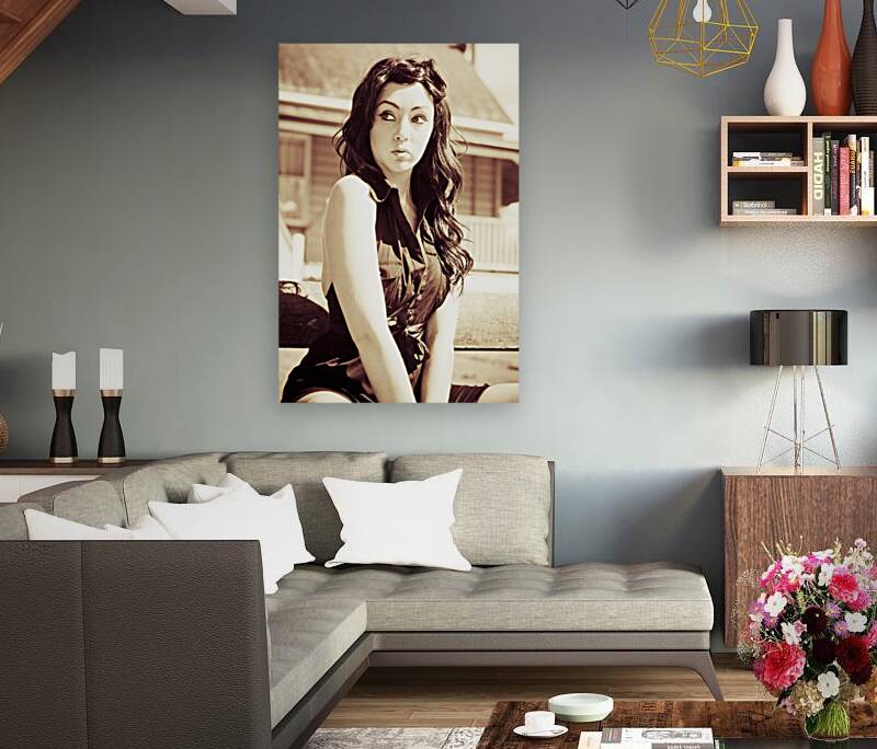 Parkbench pinup Reproduction