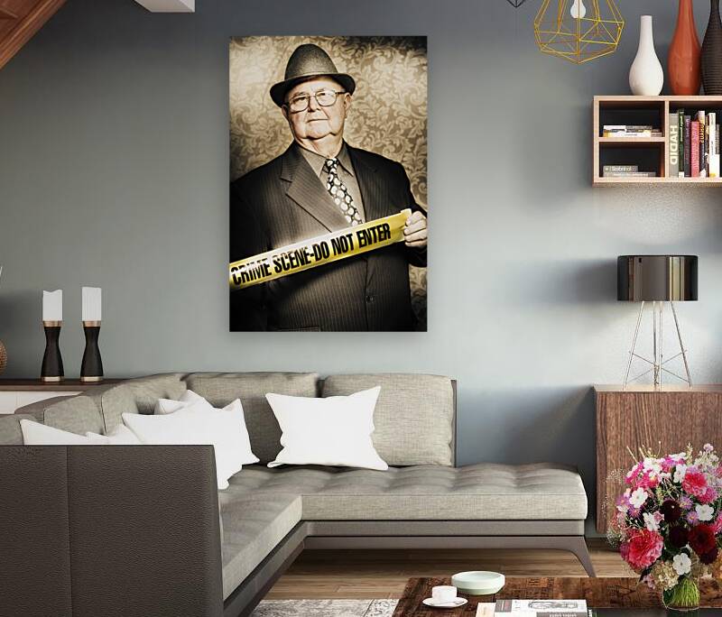 Astute fifties crime scene investigator Reproduction