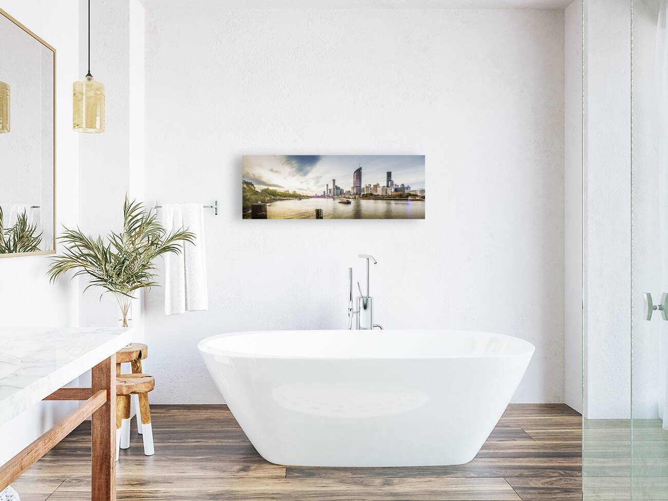 Brisbane River Panorama Reproduction