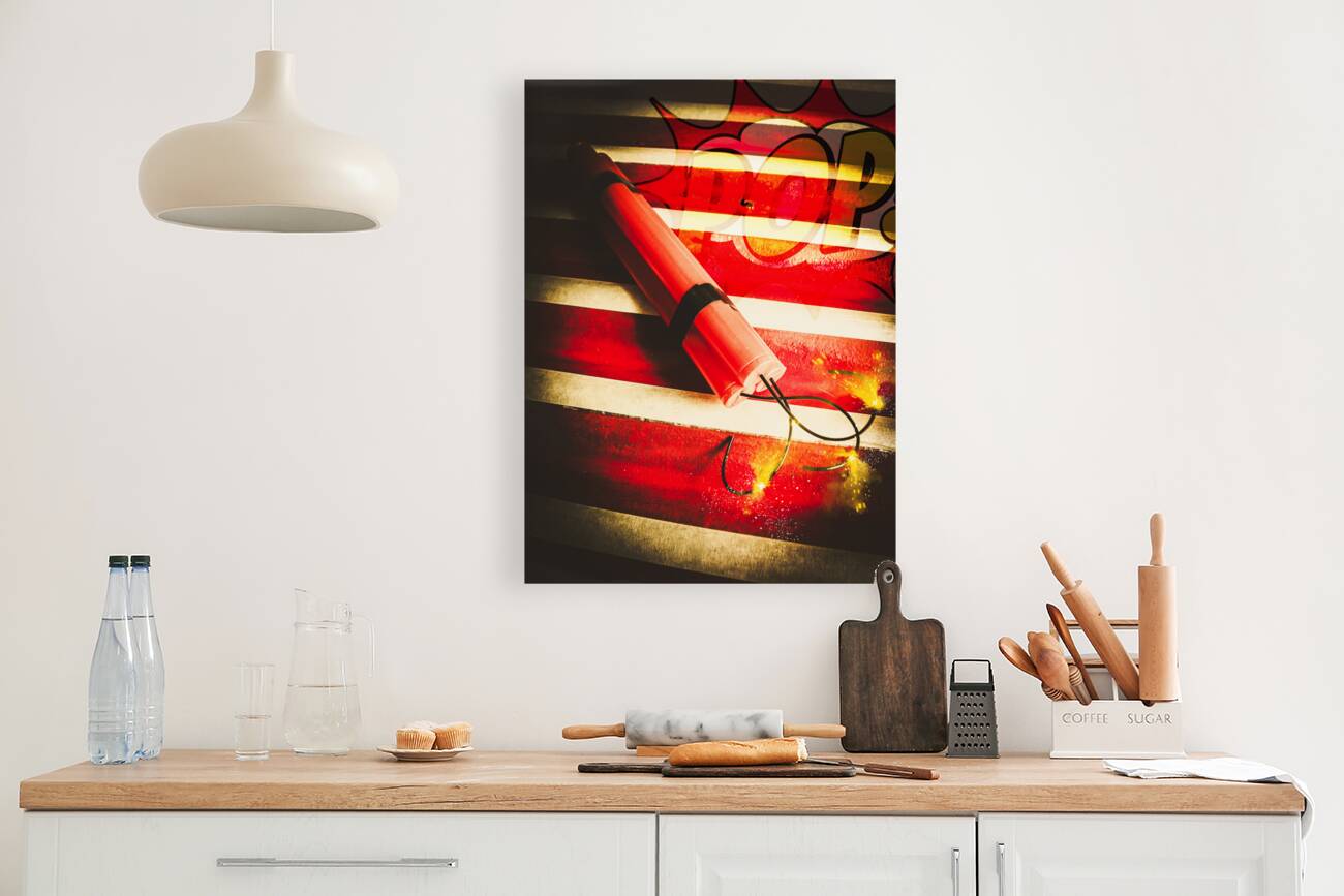 Danger bomb background Reproduction