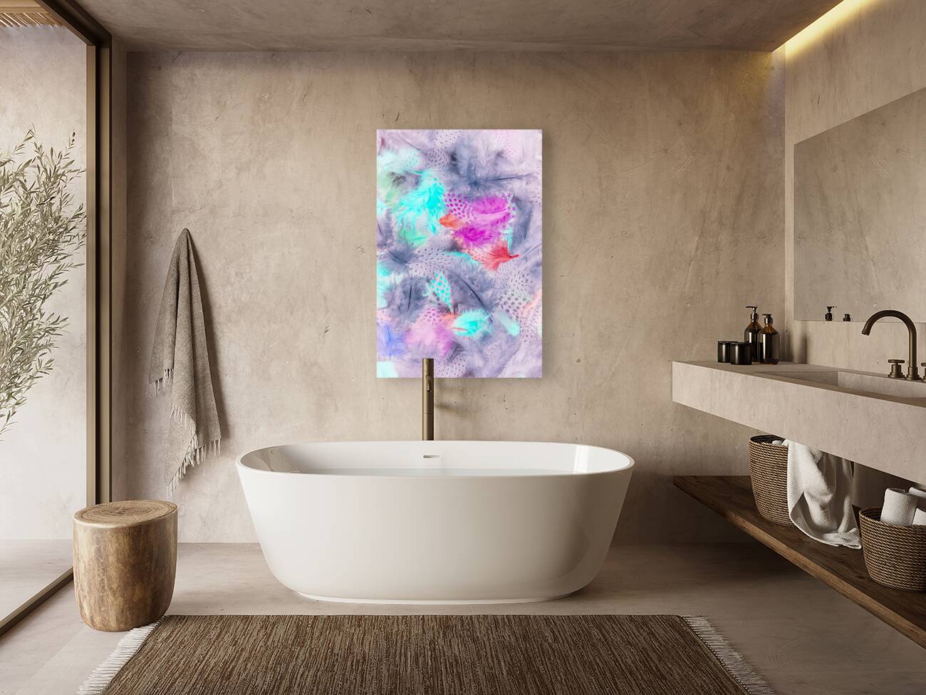 Pastel plumes Reproduction